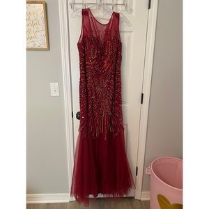 Milano dress. Size 20. Wine red. OBO